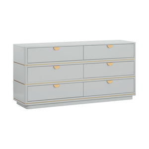 Julieta Grey 6 Drawer Dresser