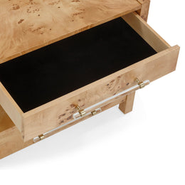 Brandyss Honey Burl Nightstand