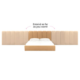 Palani Honey Velvet King Bed