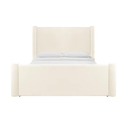 Athara Cream Velvet UK King Bed