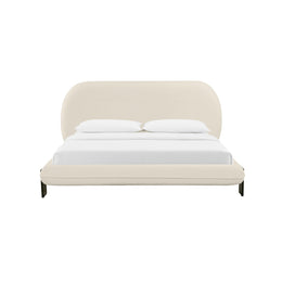 Ophelia Cream Faux Wool UK King Bed