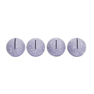 Gabby Speckled Purple Round Card Holder - Set of 4