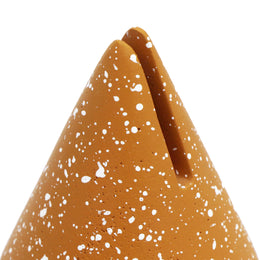 Gabby Speckled Terracotta Cone Card Holder - Set of 4