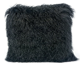 Tibetan Sheep Black Large Pillow