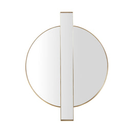 Carri Gold Round Wall Mirror