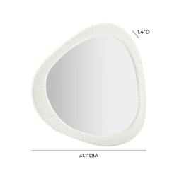 Klaryss Boucle Triangular Mirror