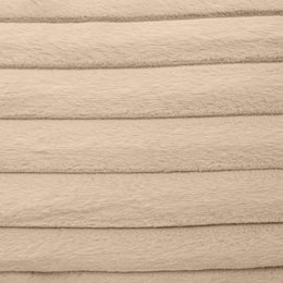 Furry Taupe Vegan Fur Square Accent Pillow