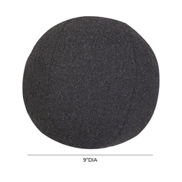 Boba Black Boucle 9" Pillow