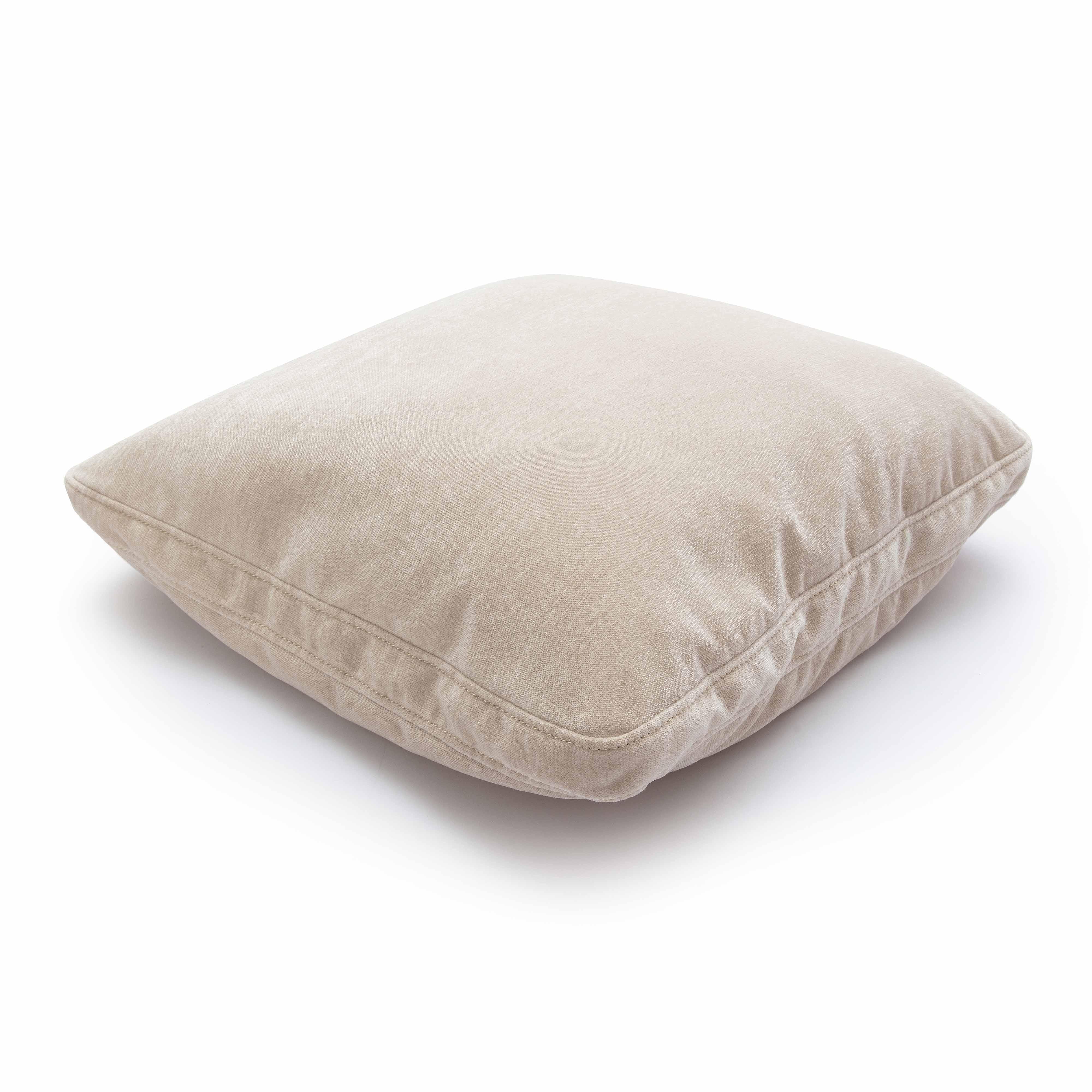 Tipsy Taupe Upcycled Chenille 20" x 20" Square Floppy Pillow