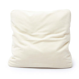 Tipsy Cream Chenille 20" x 20" Square Floppy Pillow