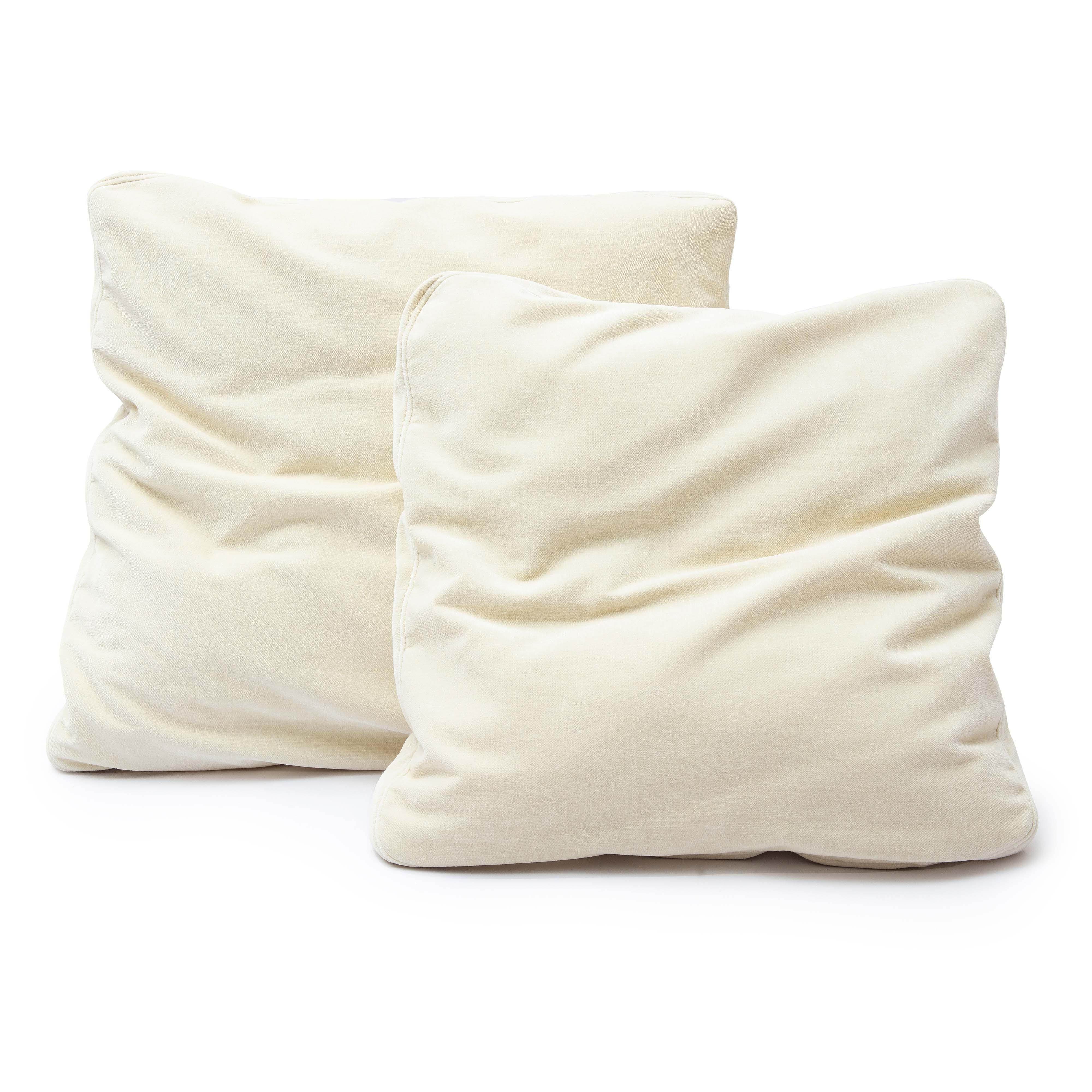 Tipsy Cream Chenille 20" x 20" Square Floppy Pillow