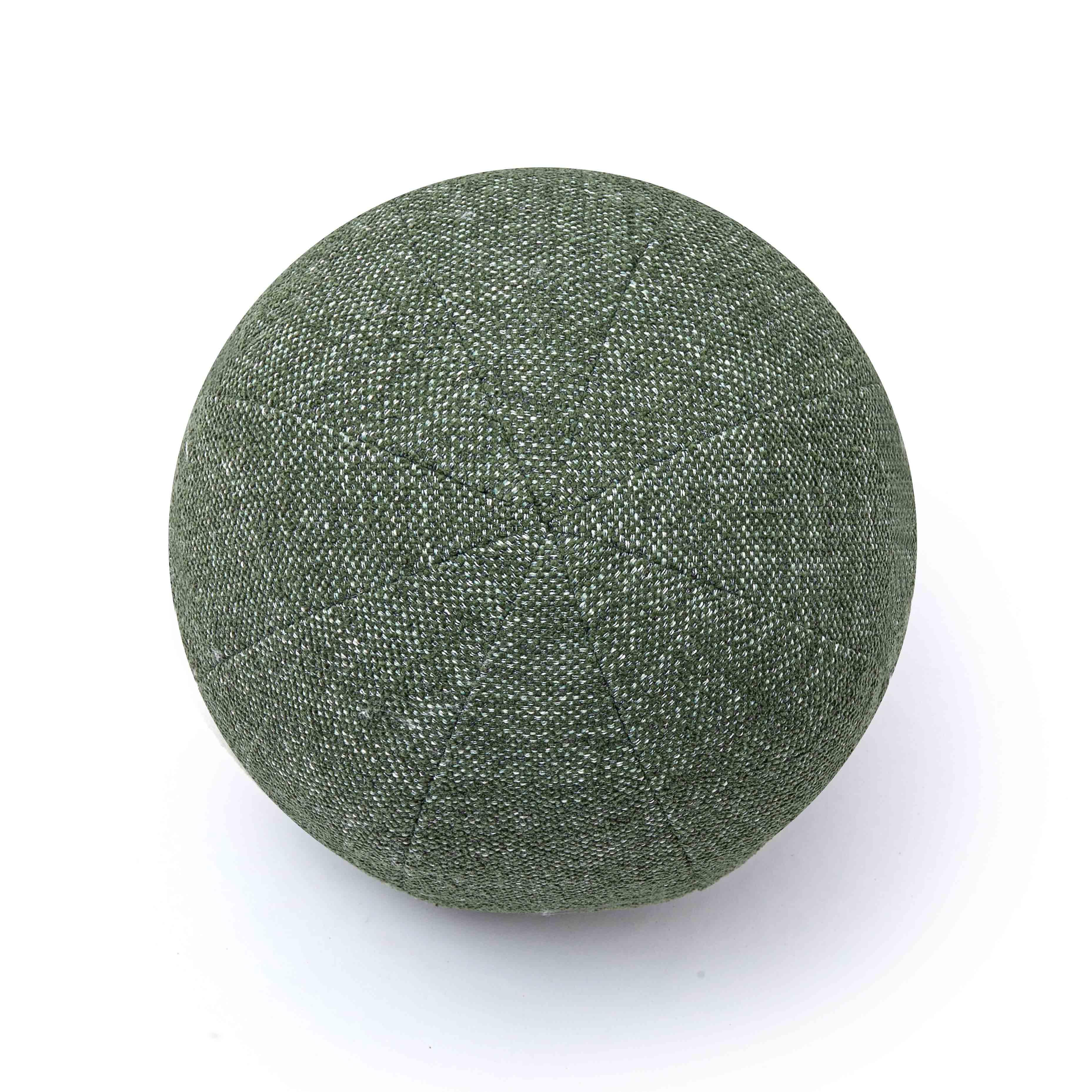 Boba Forest Green Textured Basketweave 14" Pillow