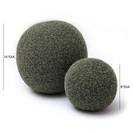 Boba Green Long Mohair 9" Pillow