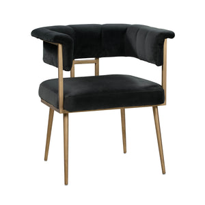Astrid Grey Velvet Chair - UK