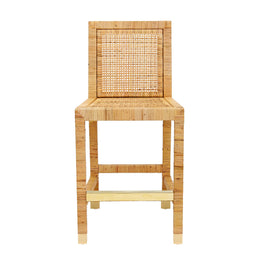 Amara Rattan Performance Fabric Counter Stool