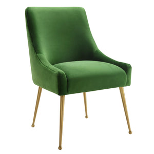 Beatrix Green Velvet Side Chair - UK