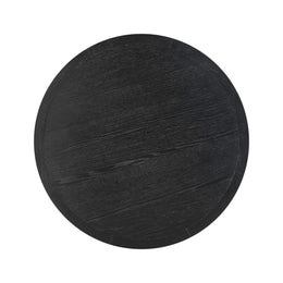 Sahara Black Oak Round Dining Table - UK