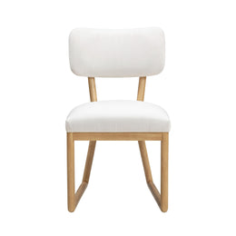 Bobbie Cream Performance Upcycled Fabric Dining Chair