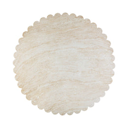 Blossom Washed Travertine Finish Indoor / Outdoor 54" Round Dining Table
