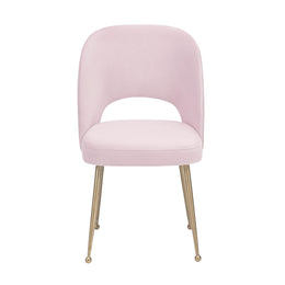 Swell Blush Velvet Chair