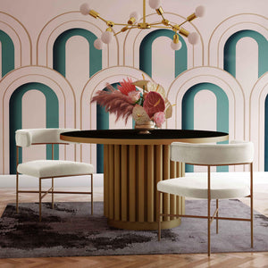 Kim Velvet Chair in Cream - UK