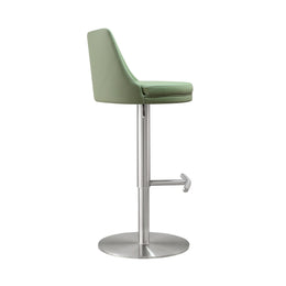 Reagan Sea Foam Green and Silver Adjustable Stool - UK