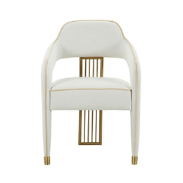 Corralis Cream Performance Linen Dining Chair - UK