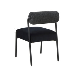 Jolene Black Velvet Dining Chair - Set of 2 - UK
