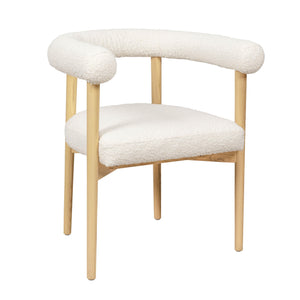 Spara Cream Boucle Dining Chair - UK