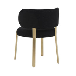Margaret Black Boucle Dining Chair - UK