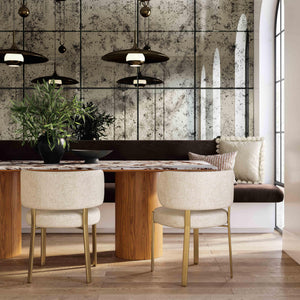 Margaret Cream Performance Linen Dining Chair - UK