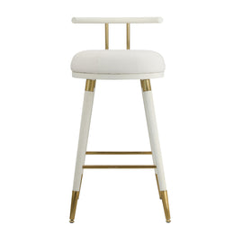 Juniper White Vegan Leather Counter Stool - UK