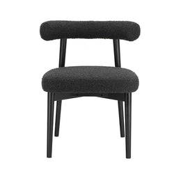 Spara Black Boucle Side Chair - UK