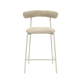 Liliana Taupe Performance Velvet Counter Stool