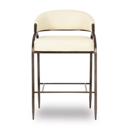 Tatum Cream Performance Vegan Leather Counter Stool