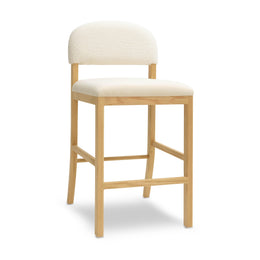 Calla Cream Performance Velvet Counter Stool