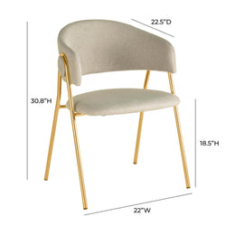 Lara Cream Dining Chair by Inspire Me! Home Decor - Set of 2