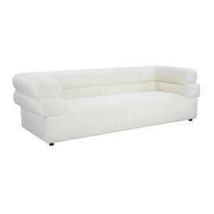 Elsa Cream Velvet Sofa - UK