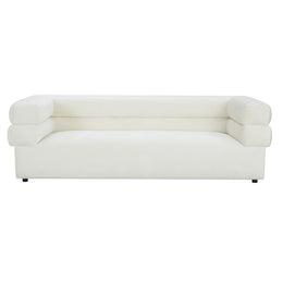 Elsa Cream Velvet Sofa - UK