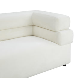Elsa Cream Velvet Sofa