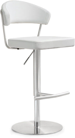 Cosmo White Stainless Steel Barstool - UK