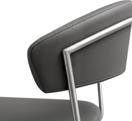 Cosmo Grey Stainless Steel Barstool - UK