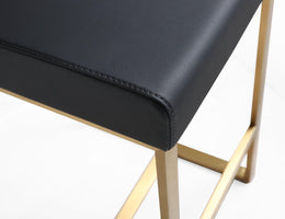 Denmark Black Gold Steel Counter Stool - Set of 2 - UK