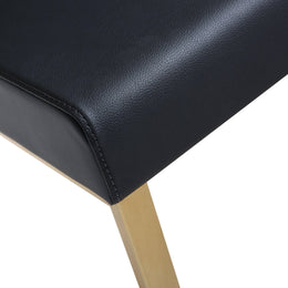 Denmark Black Gold Steel Barstool - Set of 2 - UK