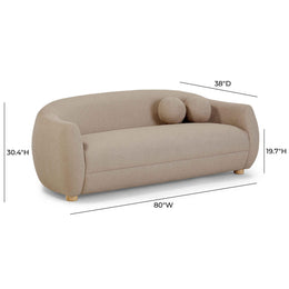 Judy Light Brown Boucle Sofa
