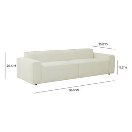 Olafur Cream Linen Sofa - UK