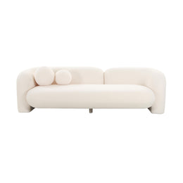 Amelie Cream Faux Fur Sofa - UK