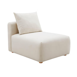 Hangover Cream Performance Linen Modular Armless Chair