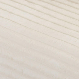 Tarra Fluffy Oversized Cream Corduroy Modular Sofa