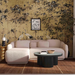 Misty Cream Boucle Sectional - LAF - UK